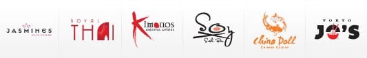Sandals Asian Restaurants Logos