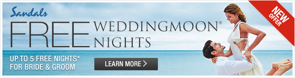 Sandals destination wedding free nights