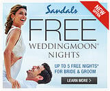 Sandals destination wedding free nights square