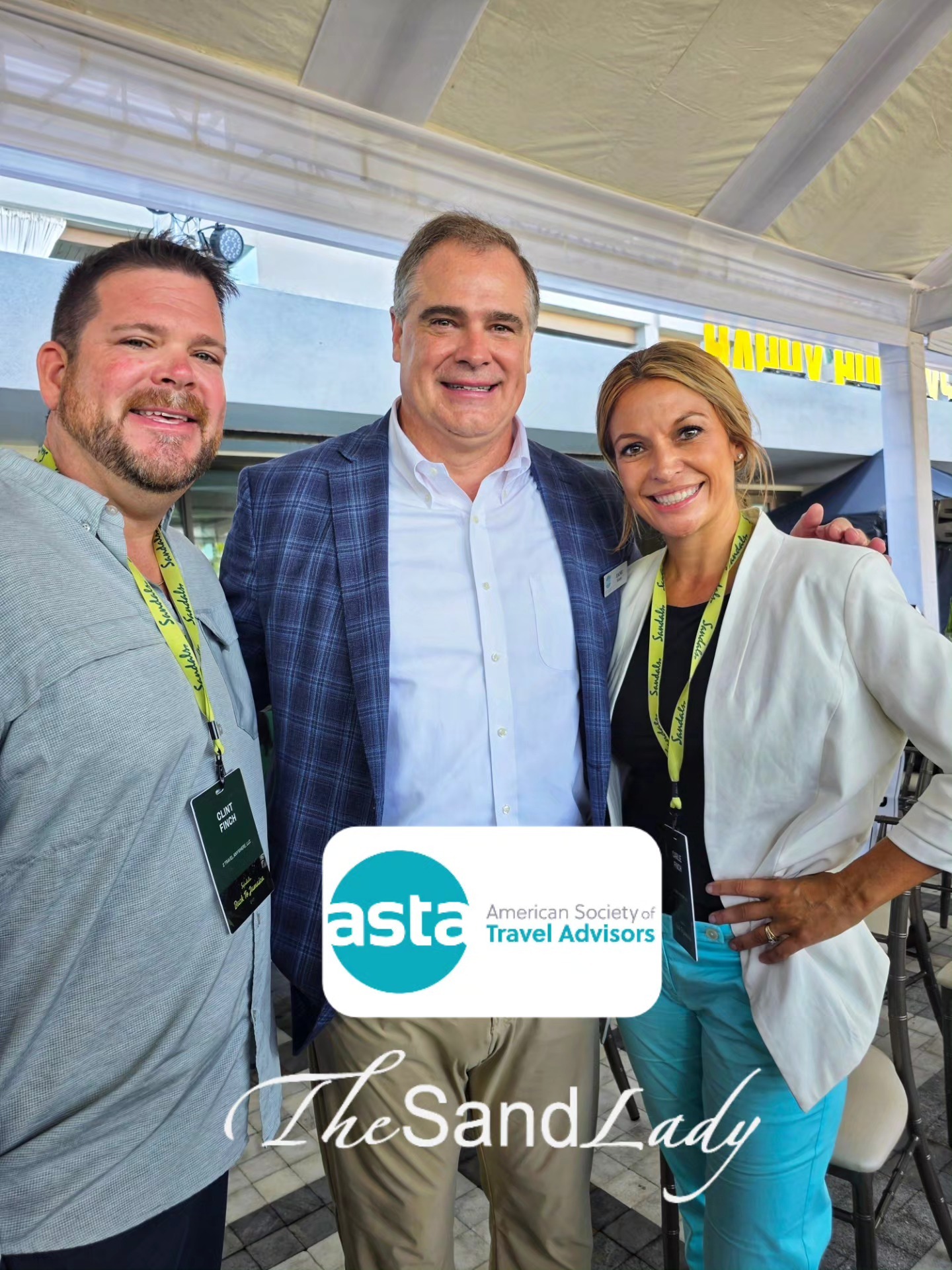 Asta President with The Sand Lady