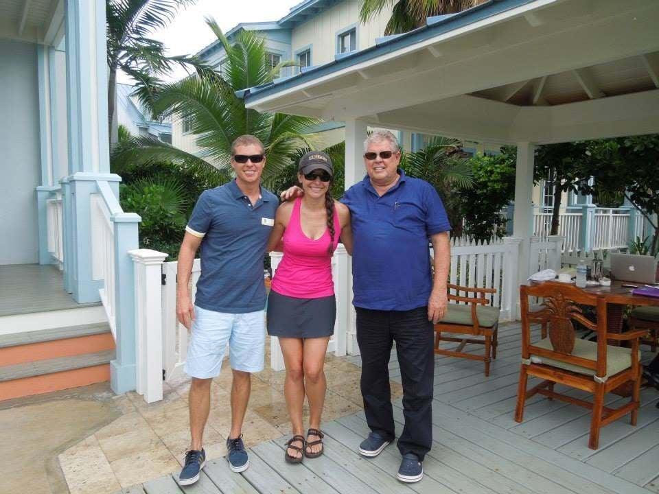 Butch Stewart and Adam Stewart with Carlie Finch The Sand Lady