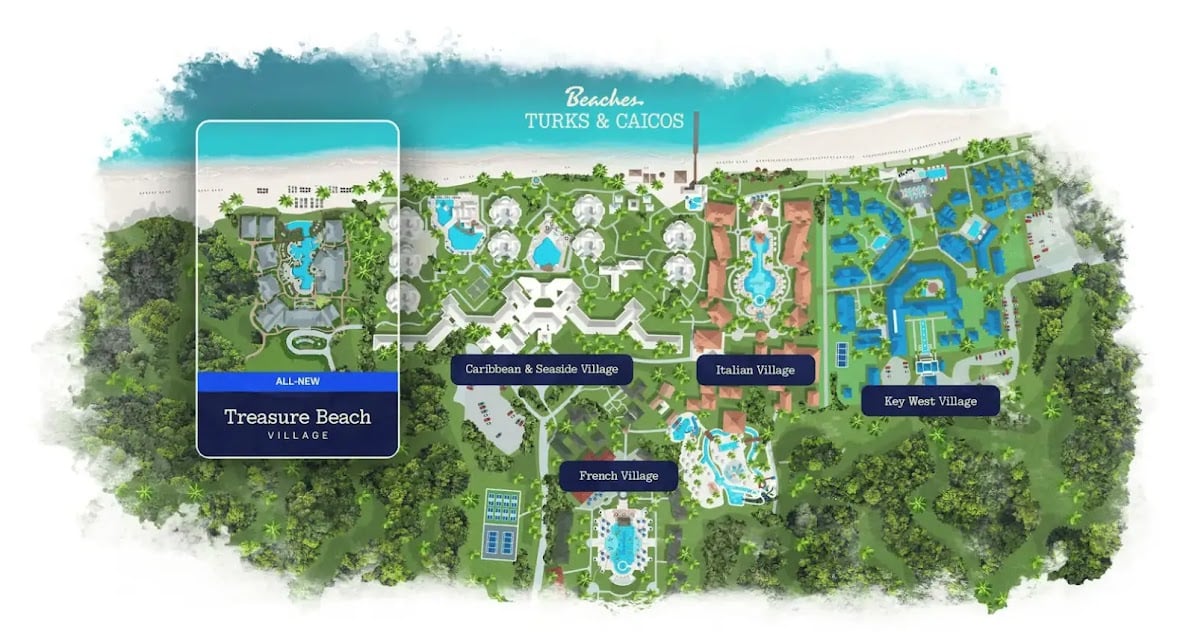 Beaches-Turks-and-Caicos-VIllages-Map