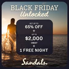 Black Friday Deal Sandals Resorts