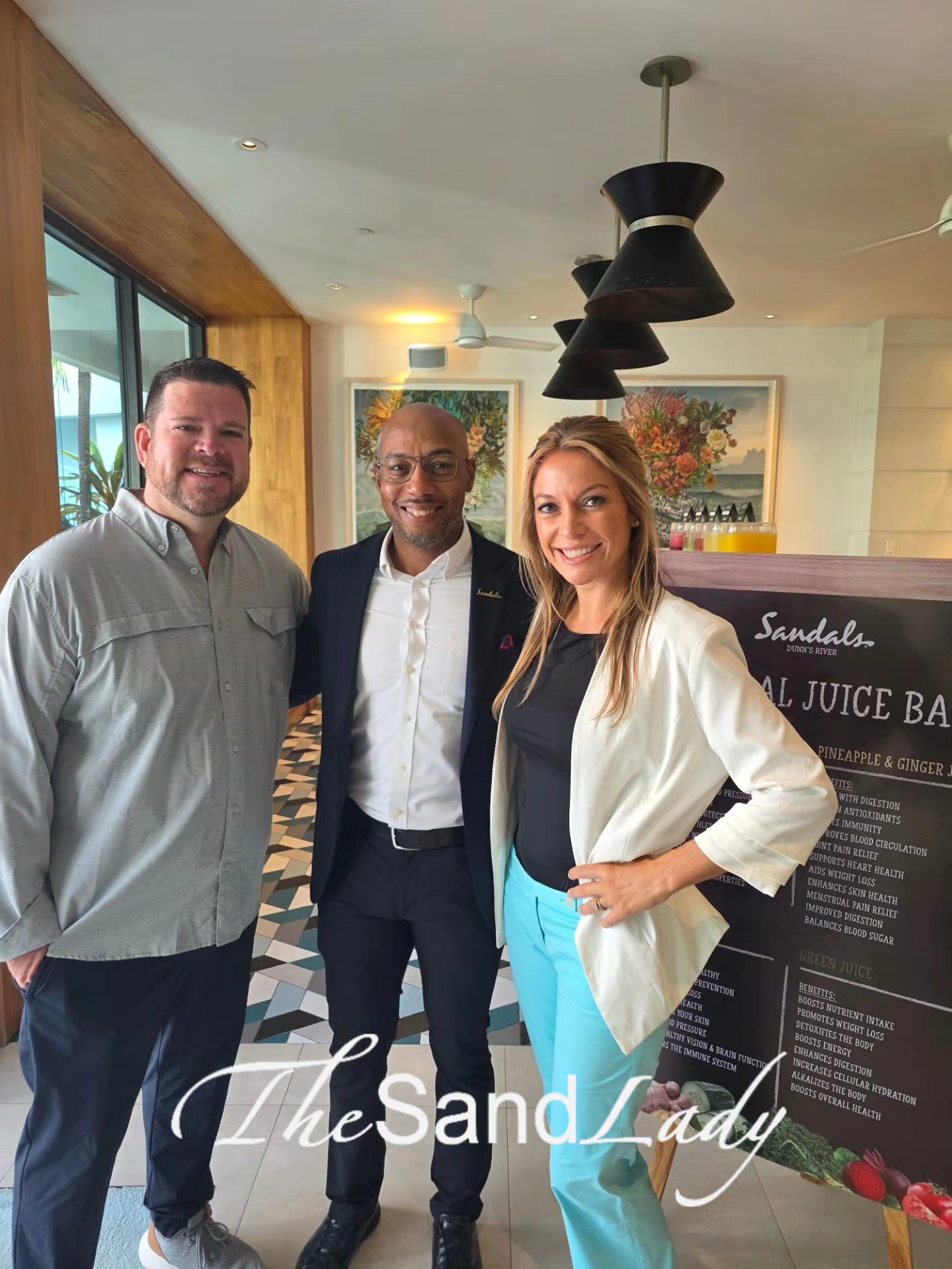 Garth Laird Sandals Resorts with the Sand Lady