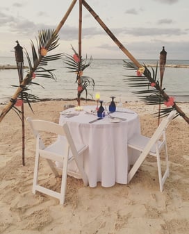 Sandals Romantic Dinner Setup Cost