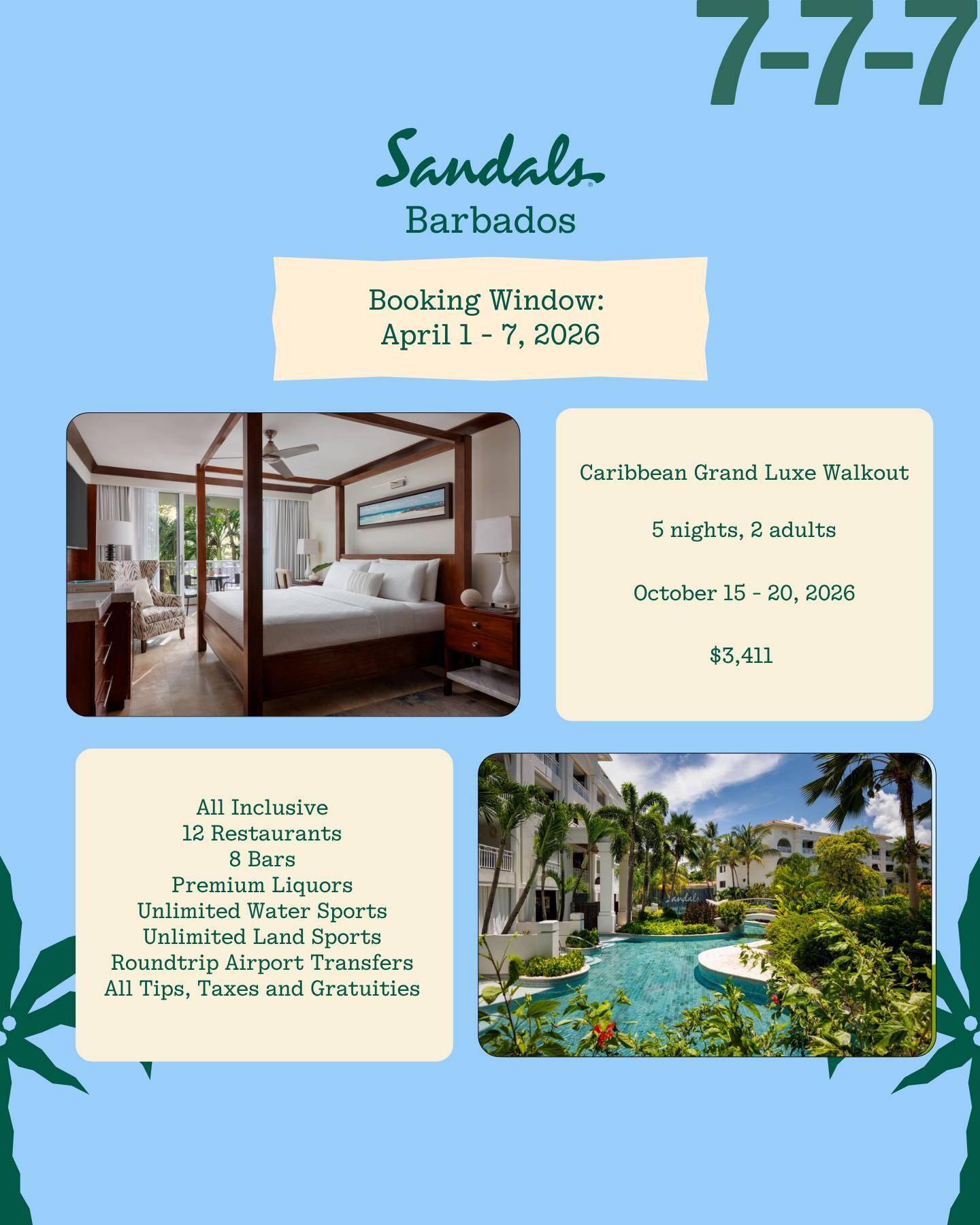 Sandals Barbados travel deals