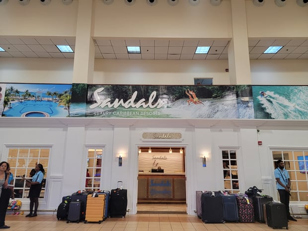 Sandals Lounge Jamaica airport