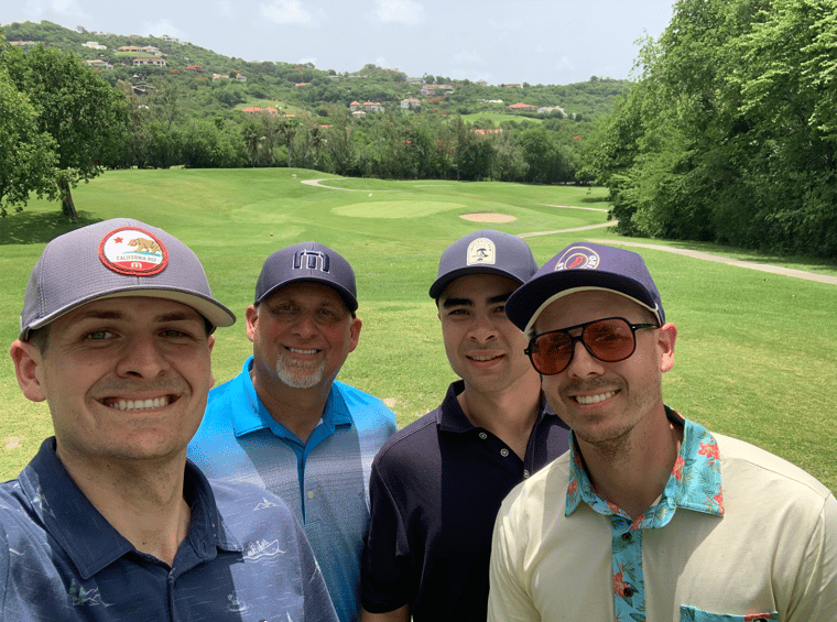 Sandals Resorts Golf Groom Party