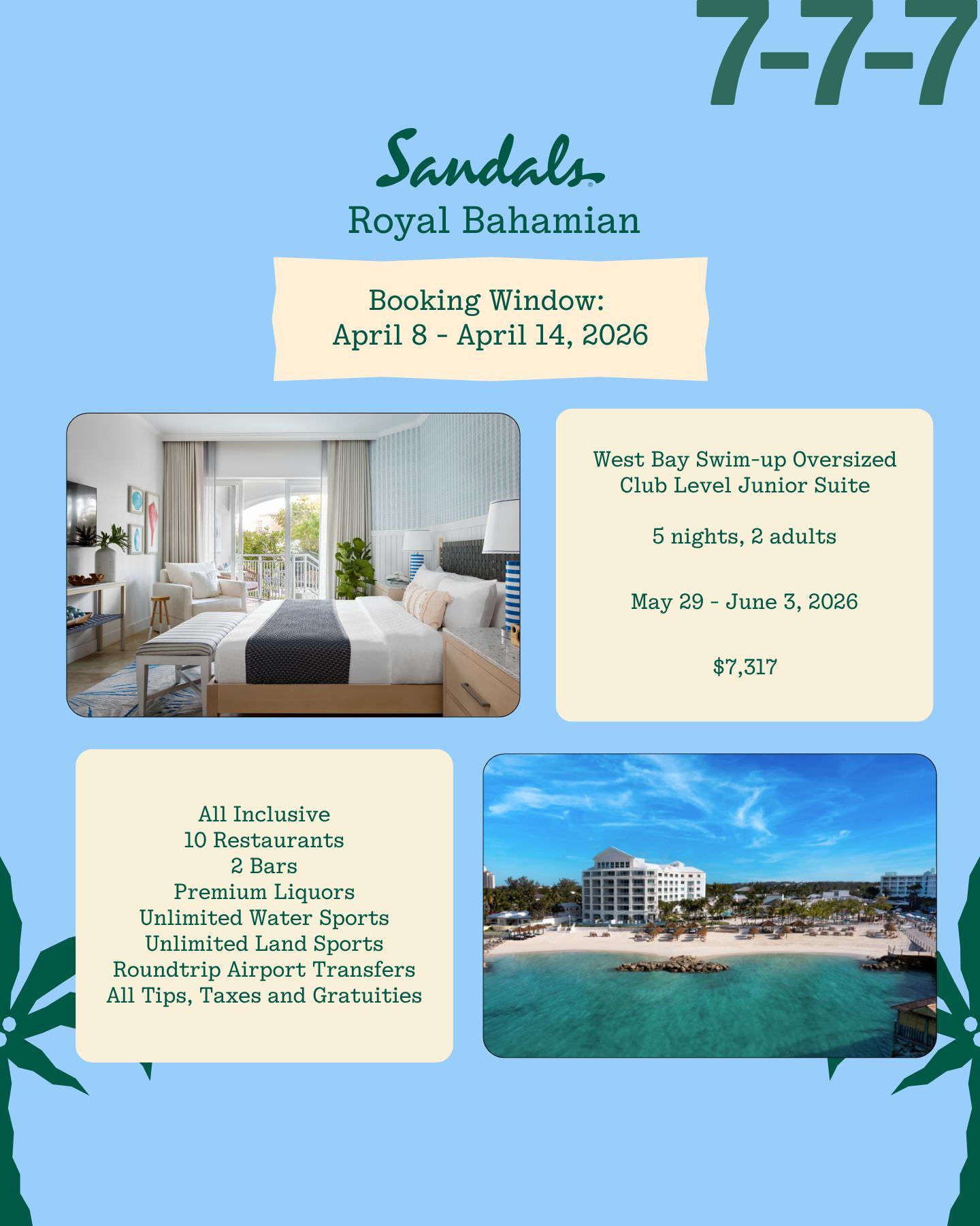 Sandals Royal Bahamian Travel Deal 777