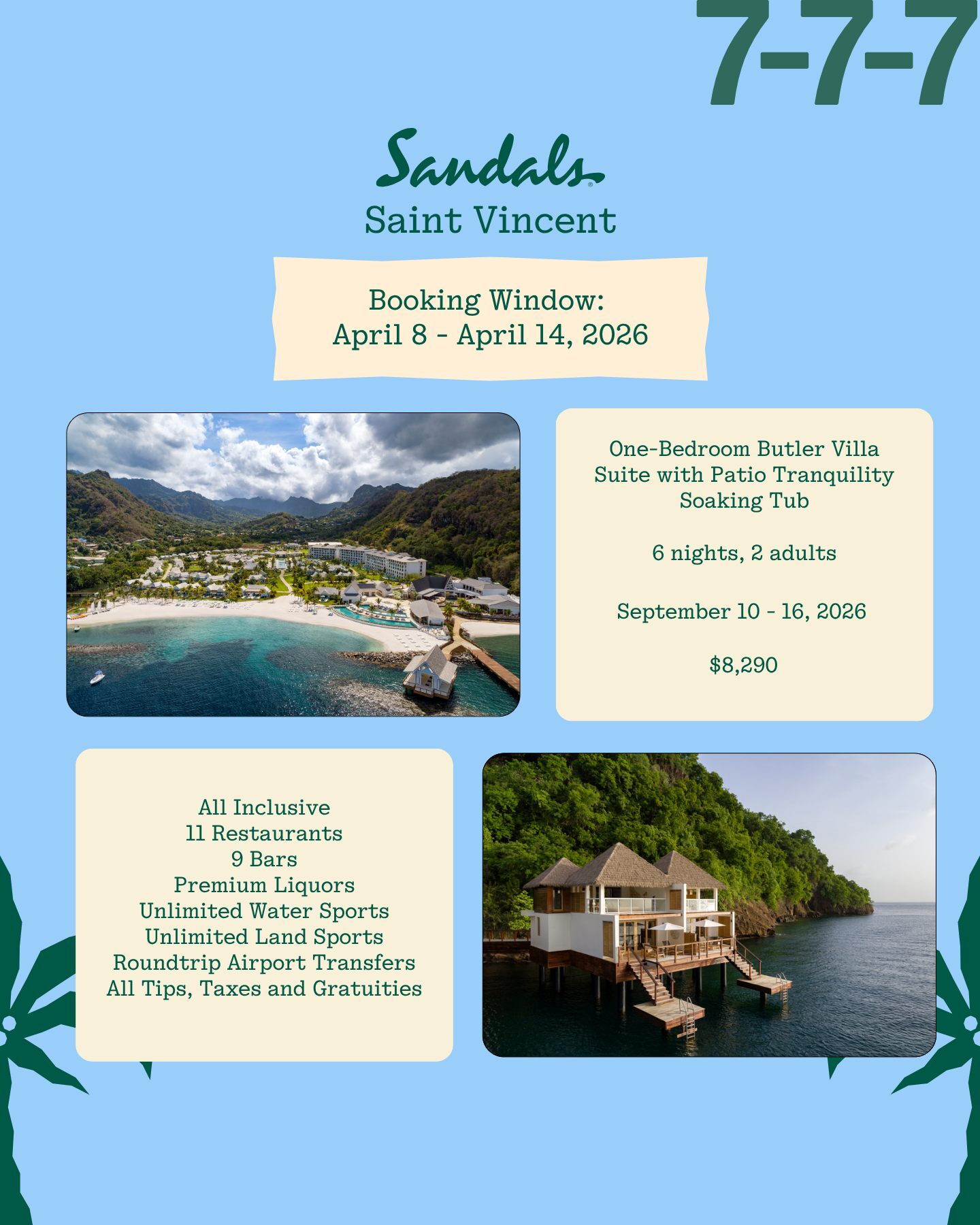 Sandals St Vincent Travel Deal 777