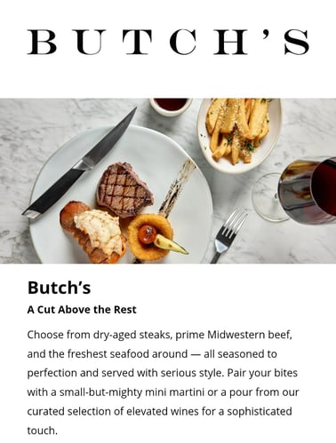 Sandals South Coast Butch's Steakhouse