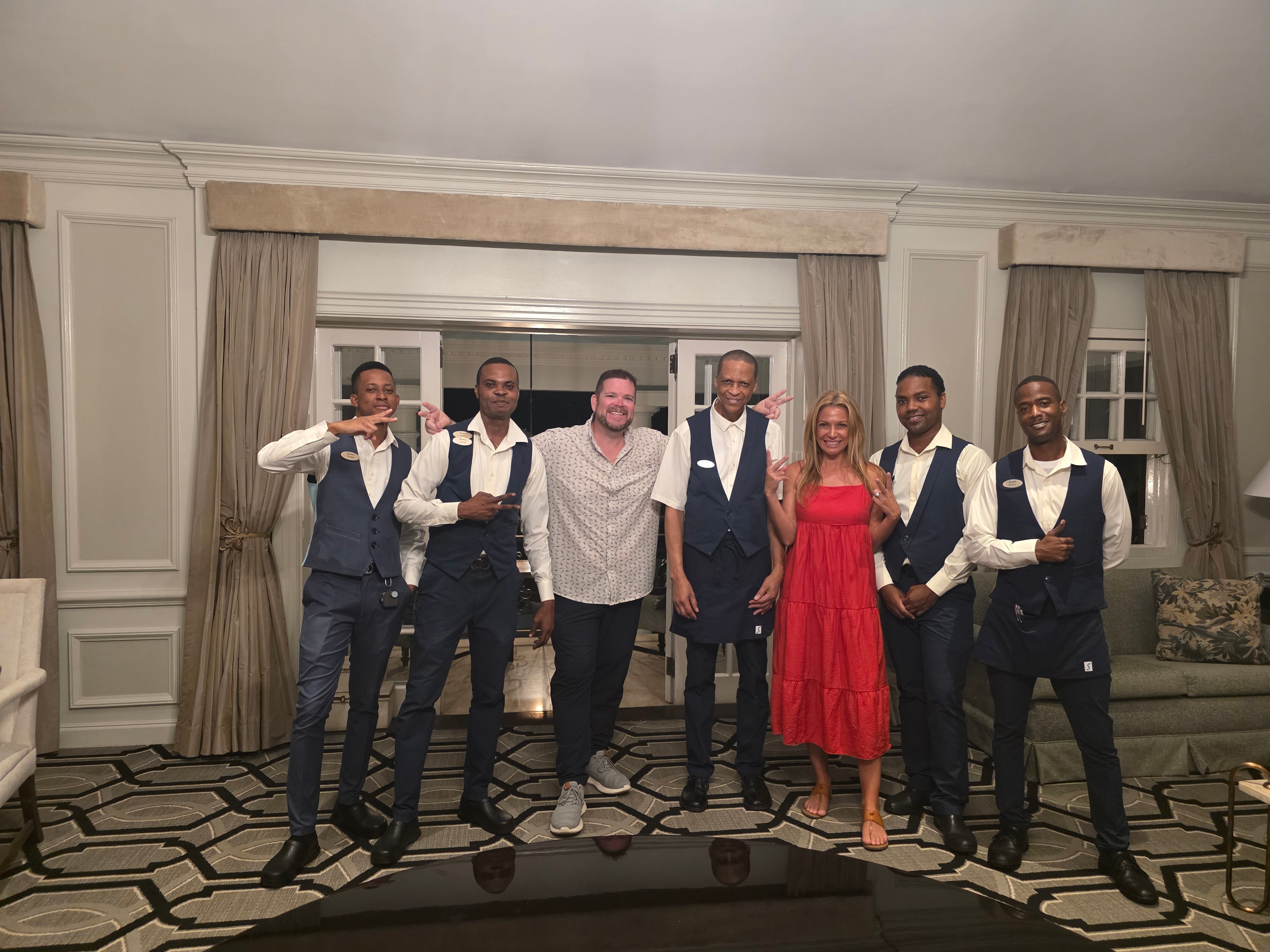 sandals royal plantation service workers