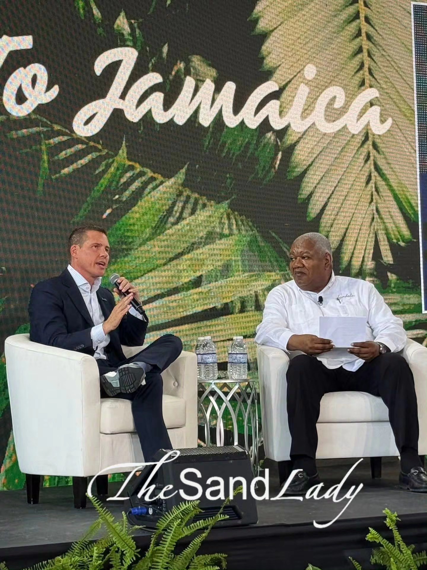 Adam Stewart Executive Chairman of Sandals Resorts Town Hall Meeting Jamaica 